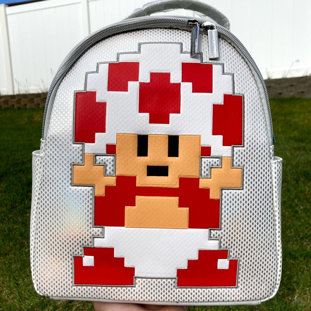 Danielle Nicole Super Mario Nintendo Toad Backpack Rare HTF Discontinued